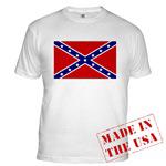 Confederate Battle Flag Fitted T-Shirt