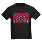 Confederate Battle Flag Kids Dark T-Shirt