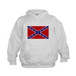 Confederate Battle Flag Kids Hooded Sweatshirt