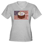 Womens V-Neck Dark T-Shirt