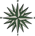 Green Compass Rose