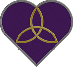 Purple Trinity Heart